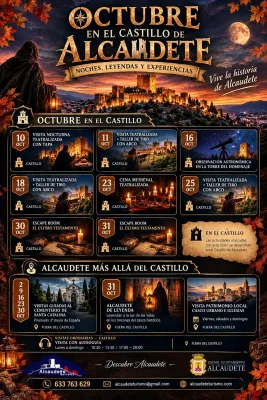 Octubre en el castillo de Alcaudete. Noches, leyendas y experiencias